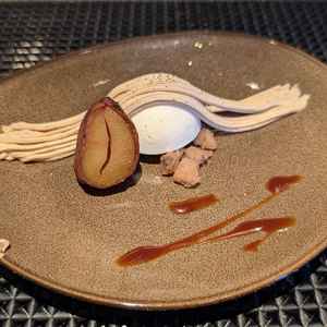 試食のモンブランは、栗の風味が強く、甘すぎず美味しかったです。