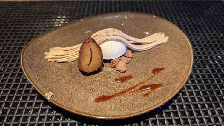 試食のモンブランは、栗の風味が強く、甘すぎず美味しかったです。