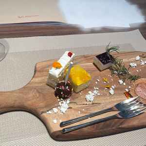 試食のデザートプレート。見た目も可愛らしく丁寧に作られていると思った。