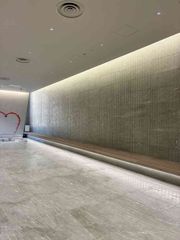 チャペルの前には、天井から水が流れており、水の音を聞き癒されながら過ごすことができました！