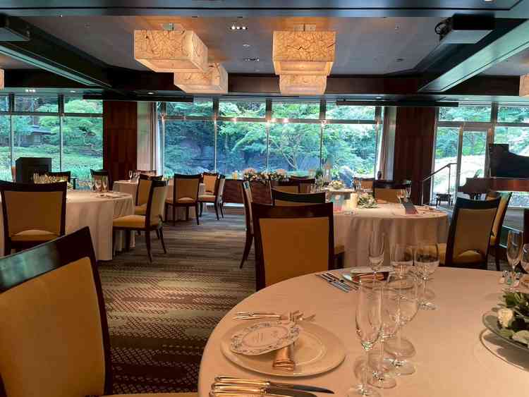 披露宴会場の広さが素晴らしい。