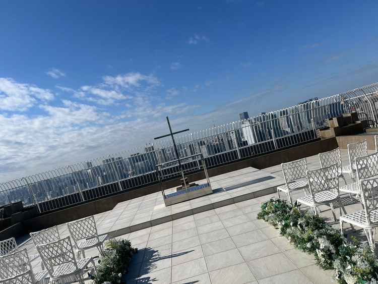 屋外チャペルからの景色