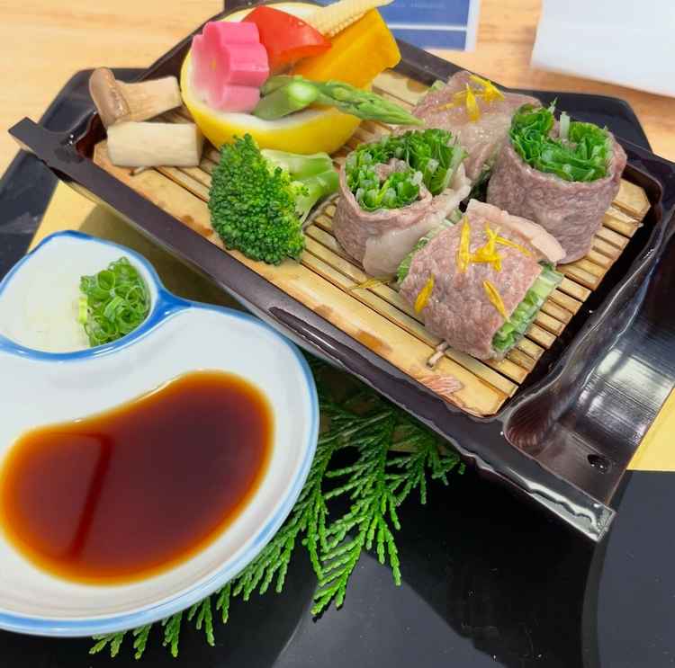 実際のコース料理の一部