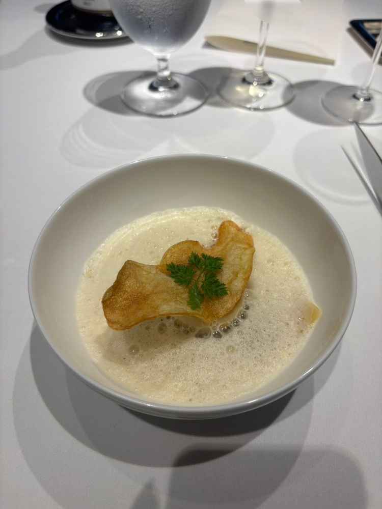 試食会のスープです。とても美味しく、試食した料理の中で一番気に入りました。