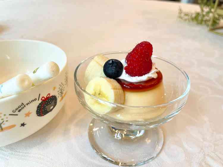 子供用に準備していただいたデザート