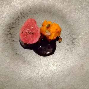 試食会のお料理の大きさ。実際には倍の大きさらしい。