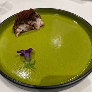 お魚料理のモンブランです。珍しくお料理でした。