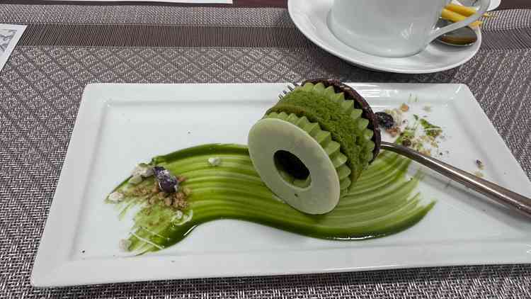 試食のデザート。美味しかったです。