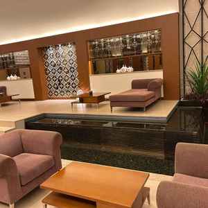 披露宴会場に入場する前のラウンジです。トイレや授乳室も傍にあり、ゲストに優しいと思いました。