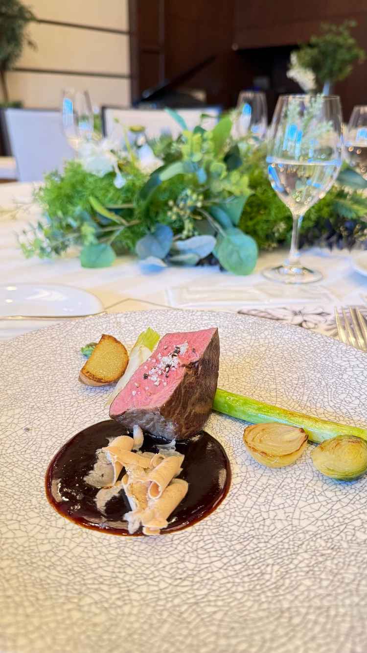 試食。北海道のこだわり食材を使用。2年間熟成させたというじゃがいもがとても甘くて美味しかったです。