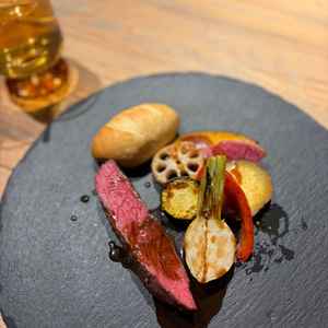 試食写真。お肉、野菜ともにとても美味しかったです。