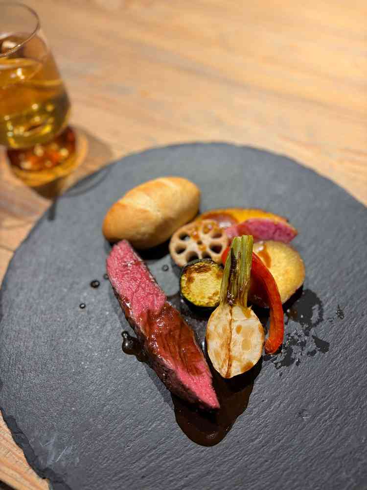 試食写真。お肉、野菜ともにとても美味しかったです。