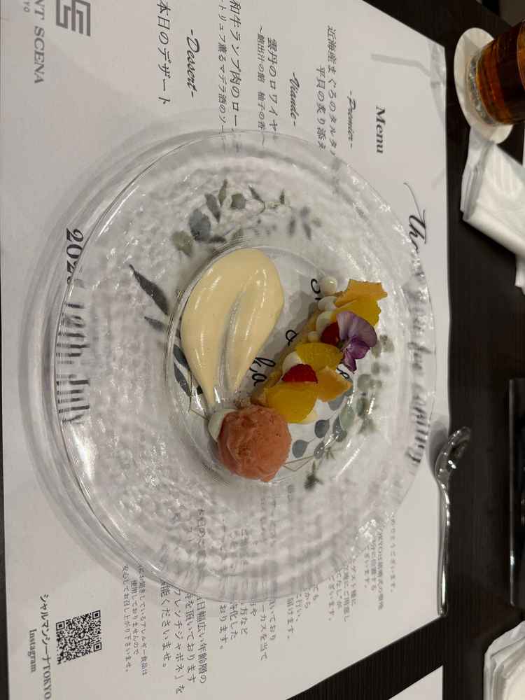 試食のデザート