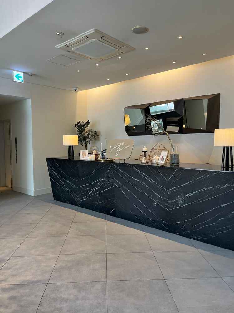 受付も色々演出を考えられる作り