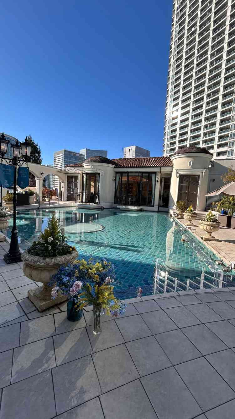 チャペルの前に通る場所。