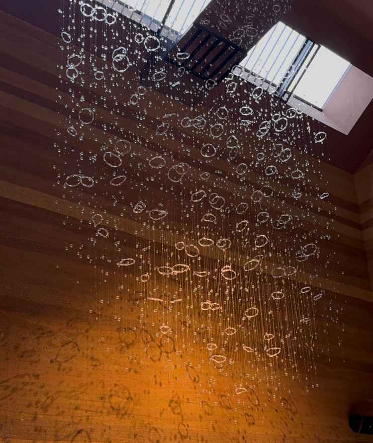 天窓からの自然光が前の方を際立たせてていい