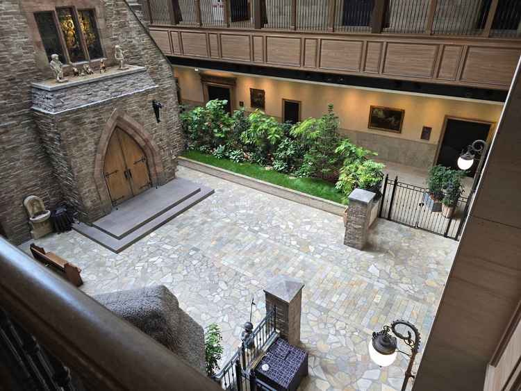 チャペル前の雰囲気