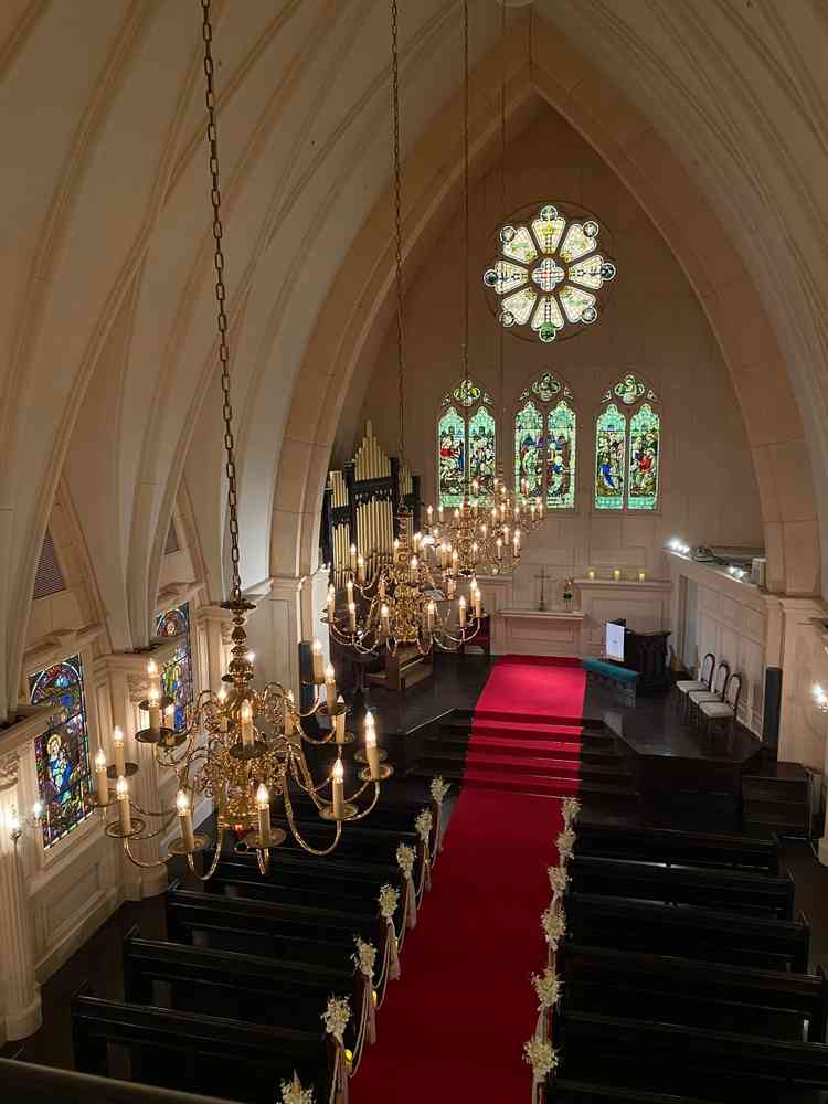 チャペル2階からの写真