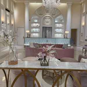 ホワイトハウス側のお客様待合室、非常に可愛い雰囲気