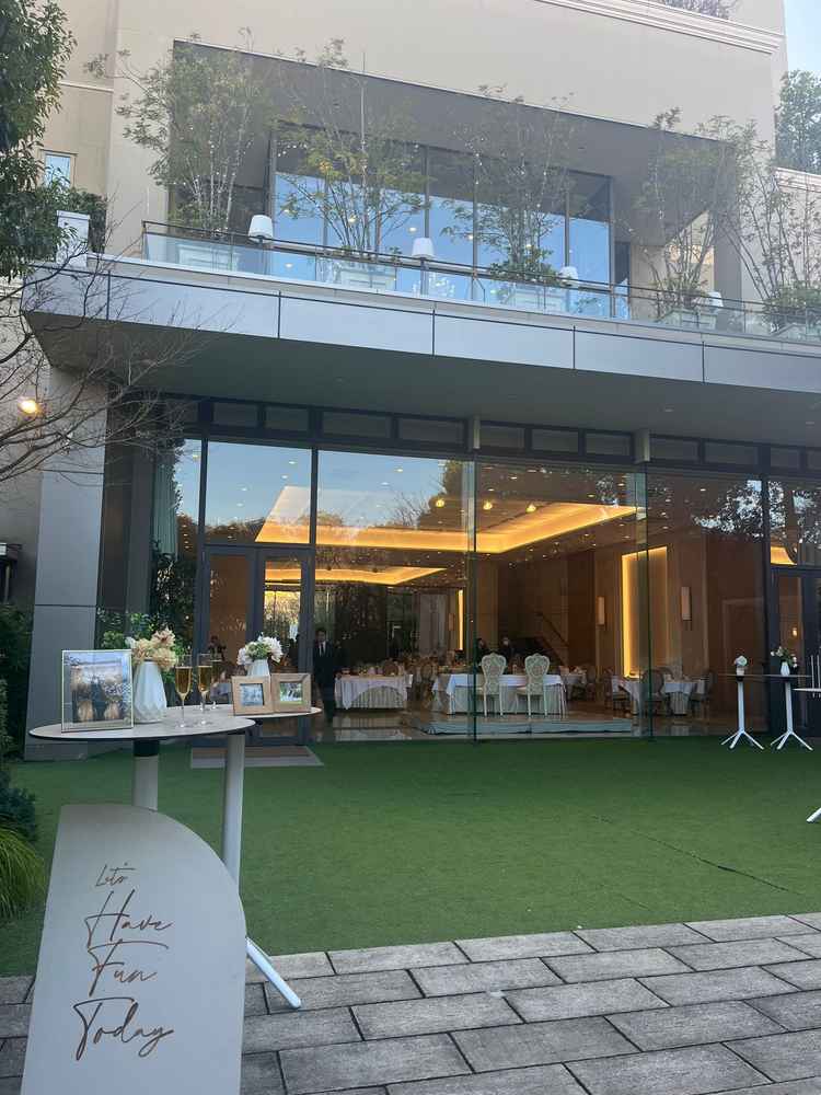 ガーデン。ここでドリンクを飲んだり写真を撮ったりしたい！