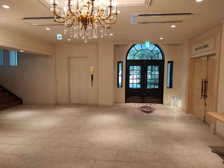 結婚式場のロビーです。