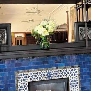 式場入り口待合所付近のオシャレな雰囲気