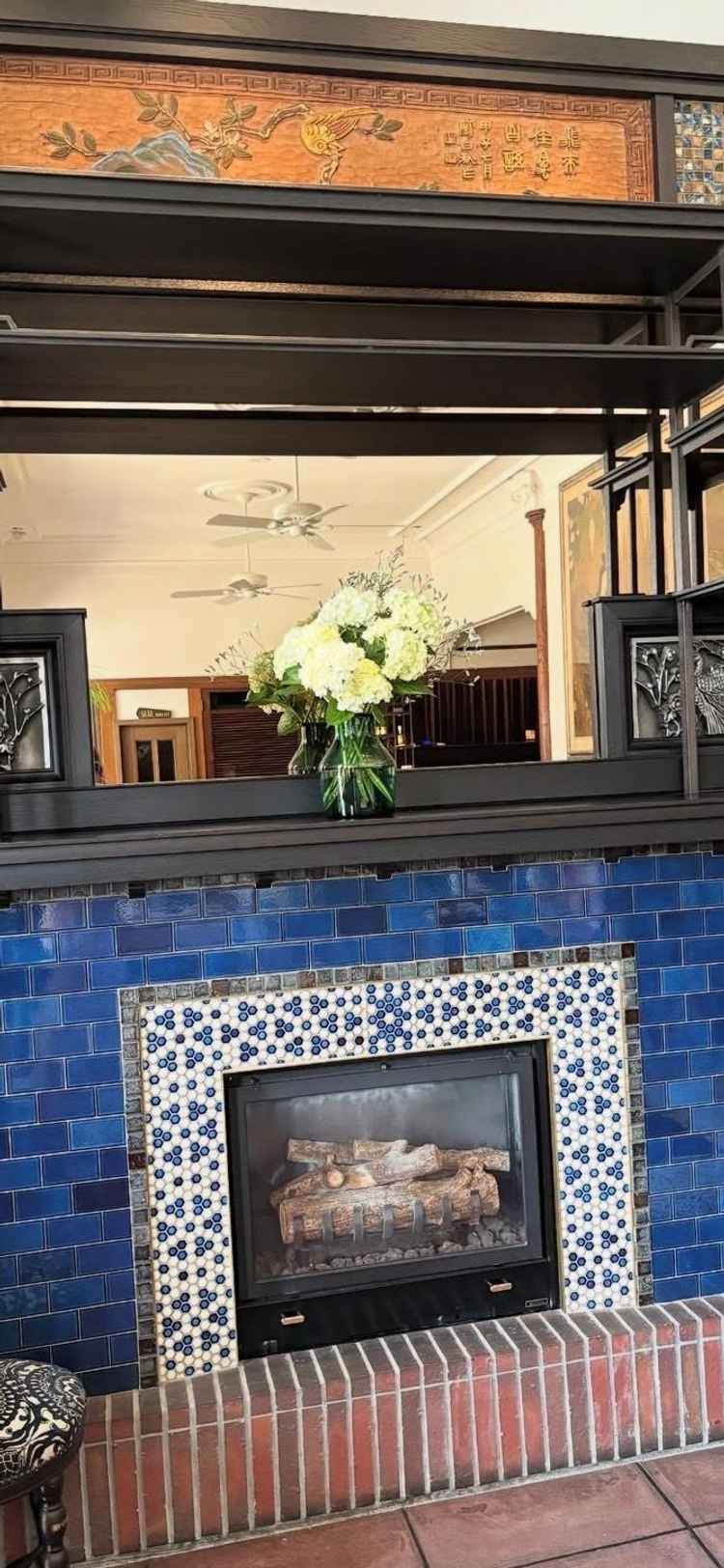 式場入り口待合所付近のオシャレな雰囲気