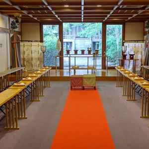 神前式の挙式場も併設されていました。