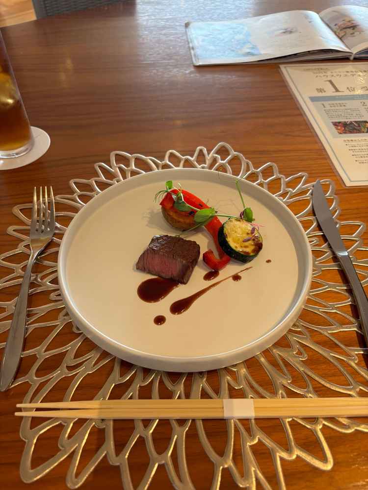 試食でいただいた料理です。肉はもちろん野菜まで美味しかったです。