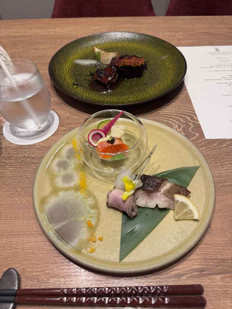 試食した料理。和洋どちらも試食しましたが、特に和食がとても美味しかったです。
