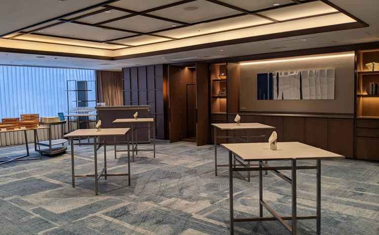 見学した披露宴会場。