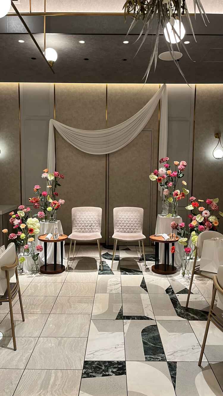 披露宴会場装花