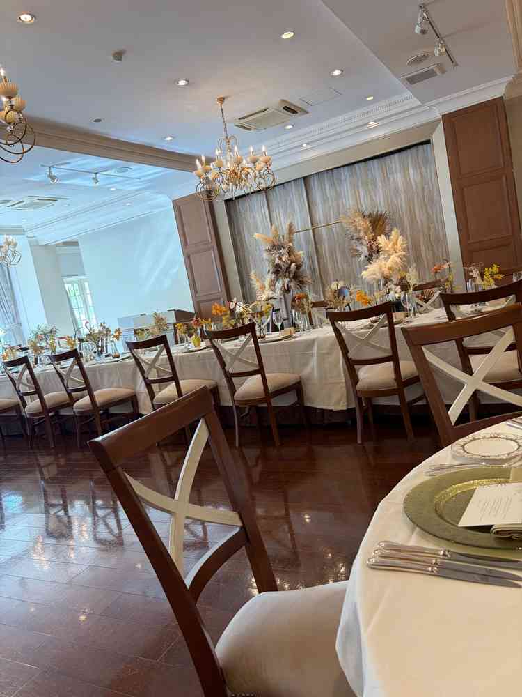 披露宴会場はとても広く、希望しているバンド演奏も難なく行えると思った