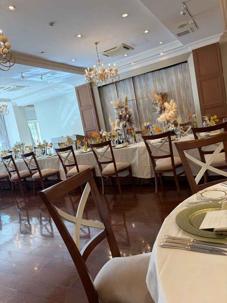 披露宴会場はとても広く、希望しているバンド演奏も難なく行えると思った