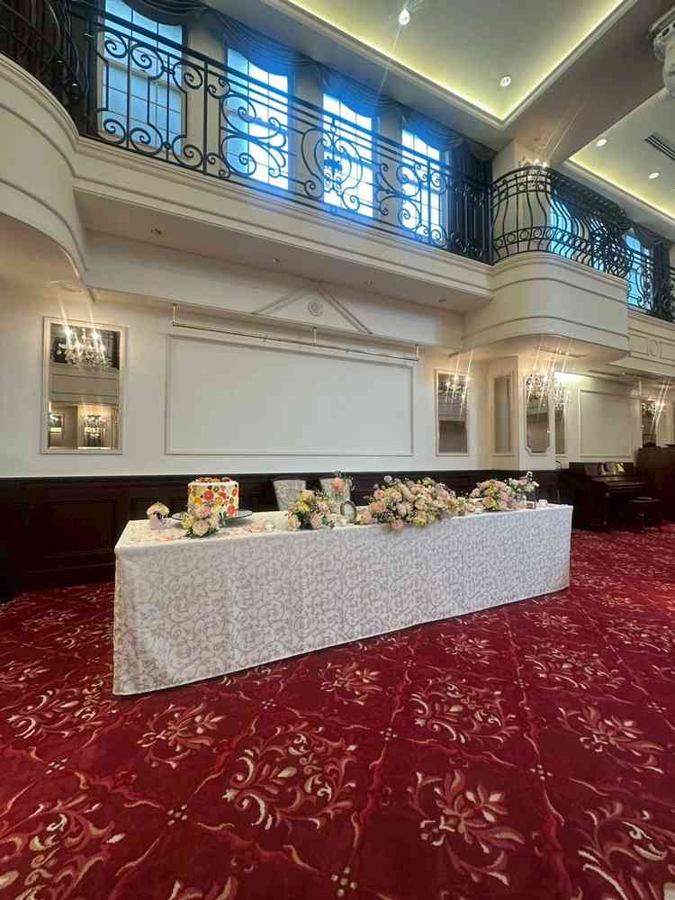 実際に行っていた披露宴会場