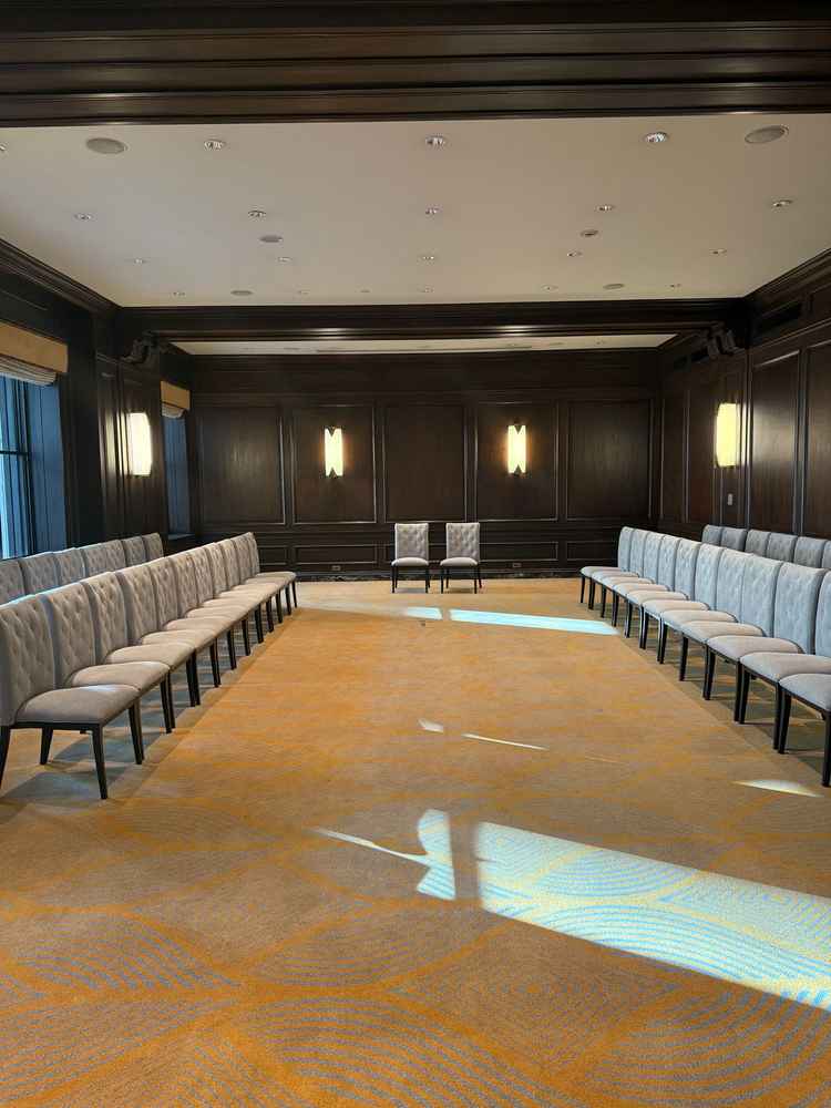 挙式前の準備スペースも独立した空間