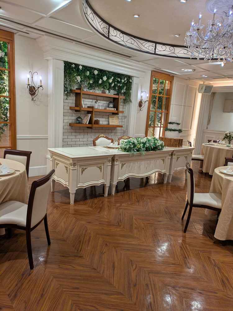 披露宴会場です。チャペルの２階にあります。