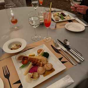 試食内容ーオマール海老が印象的でした