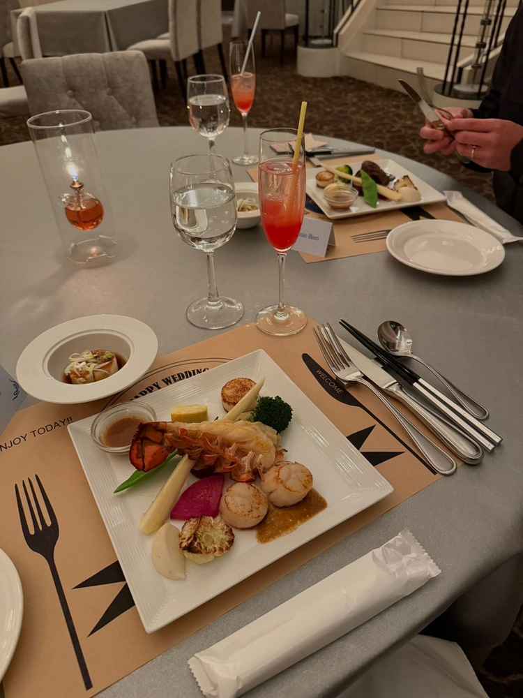 試食内容ーオマール海老が印象的でした