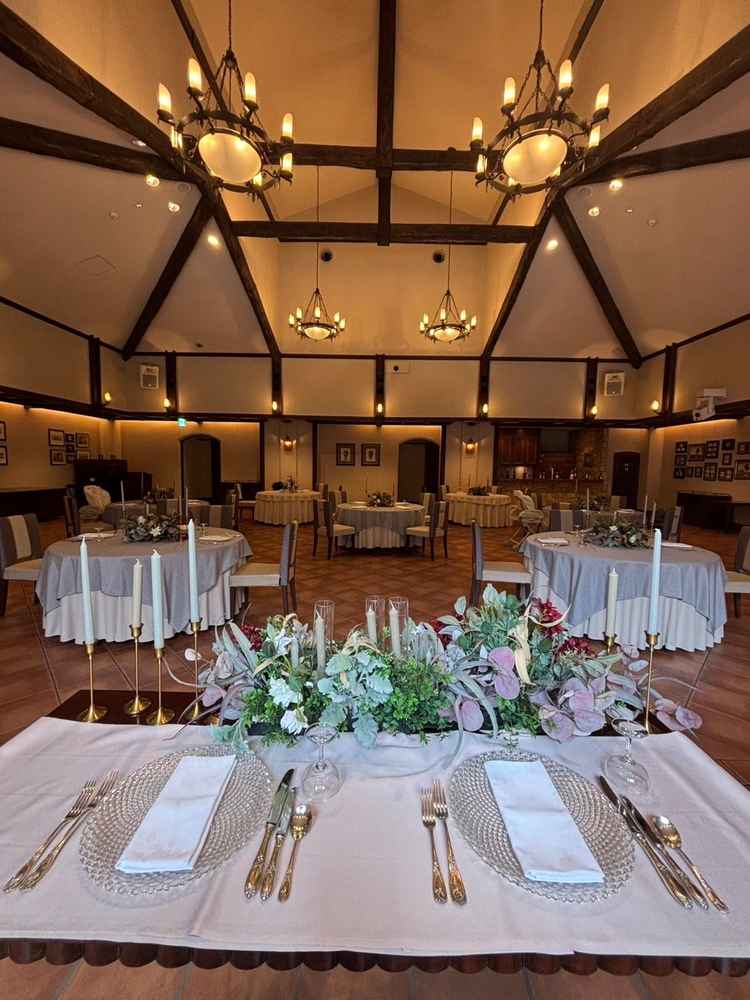 1番小さい披露宴会場。アットホームで距離感が近くよかったです。