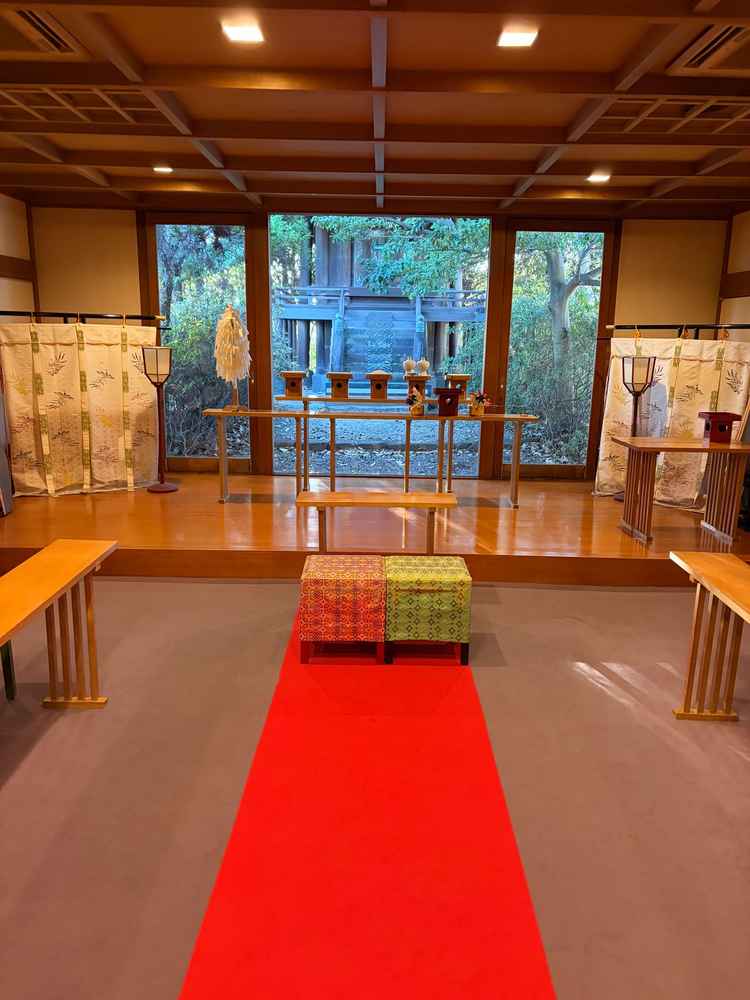 神前式も検討できるのも良い