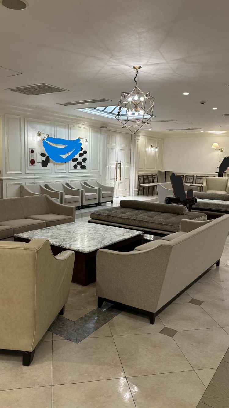 ２F待合室の様子。広々としており、ゲストの過ごしやすそうな印象がイメージできた。