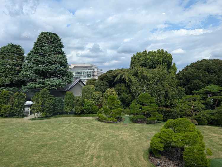 歓談の時間が取れるお庭