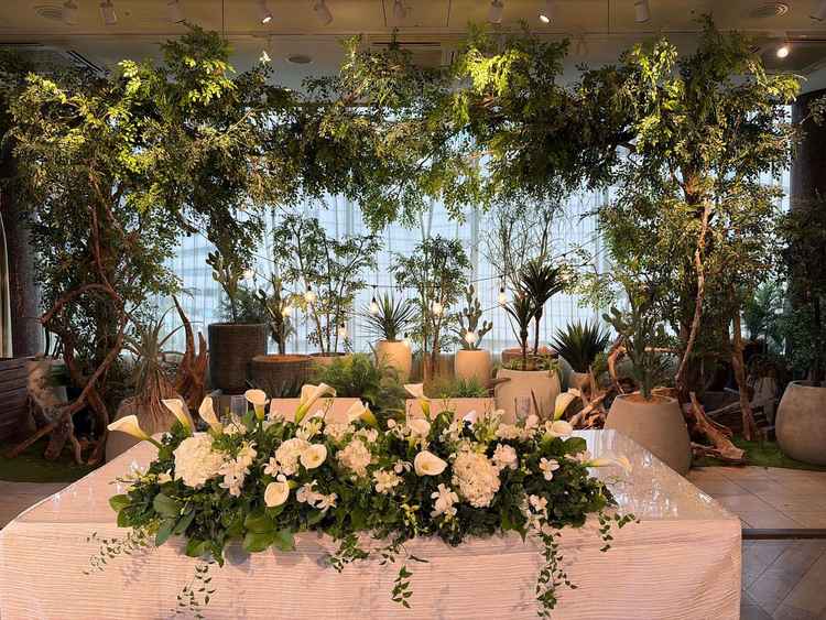 オーキッドという会場はとても自然が溢れていてリラックスできます。