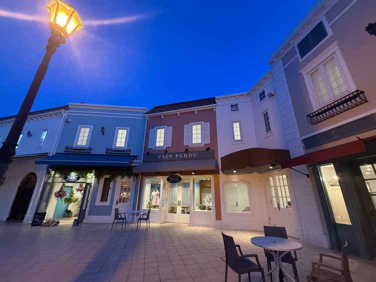 入ってすぐ街並みが広がります。他の式のゲストとは絶対に時間が被らないそうです。