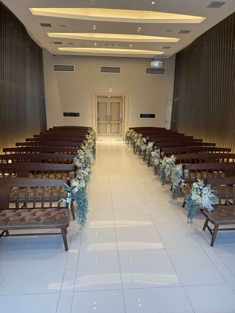 チャペルが白基調でとても明るく見えました！