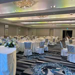 鳳凰の間。庭園が見える大きな窓が印象的。