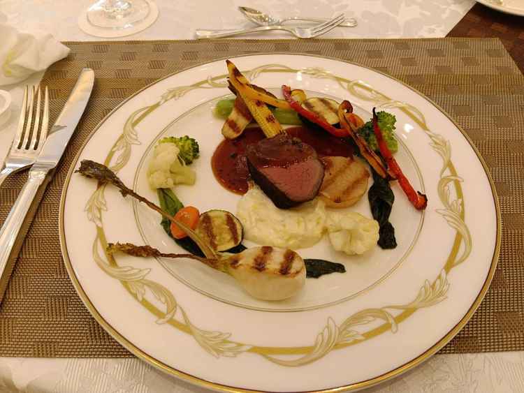 試食の料理