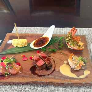 新婦側で撮影した試食写真