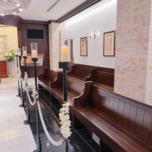 対面形式の式場です。